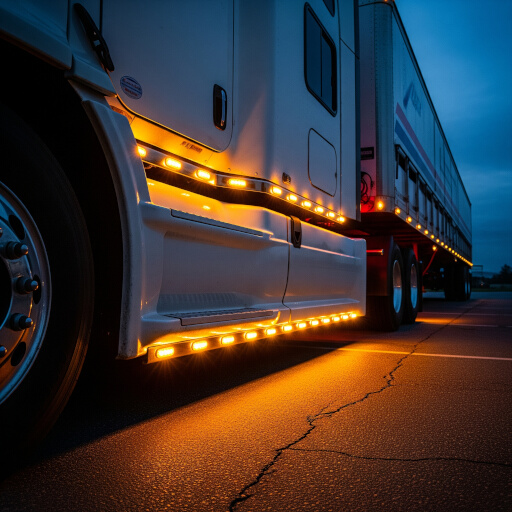 Truck Cab with Chicken Lights