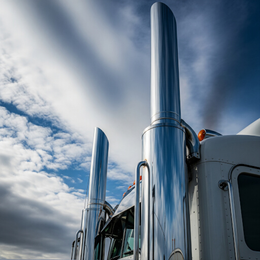 8-inch Chrome Exhaust Stacks