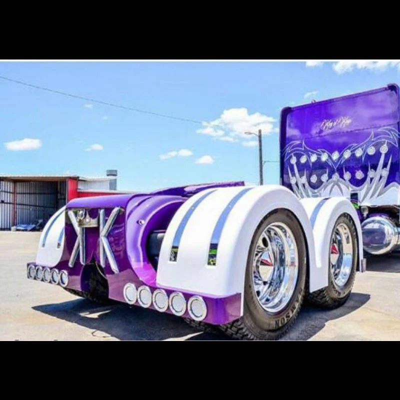 Double Hump Fender Set With Narrow Stainless Steel Strips