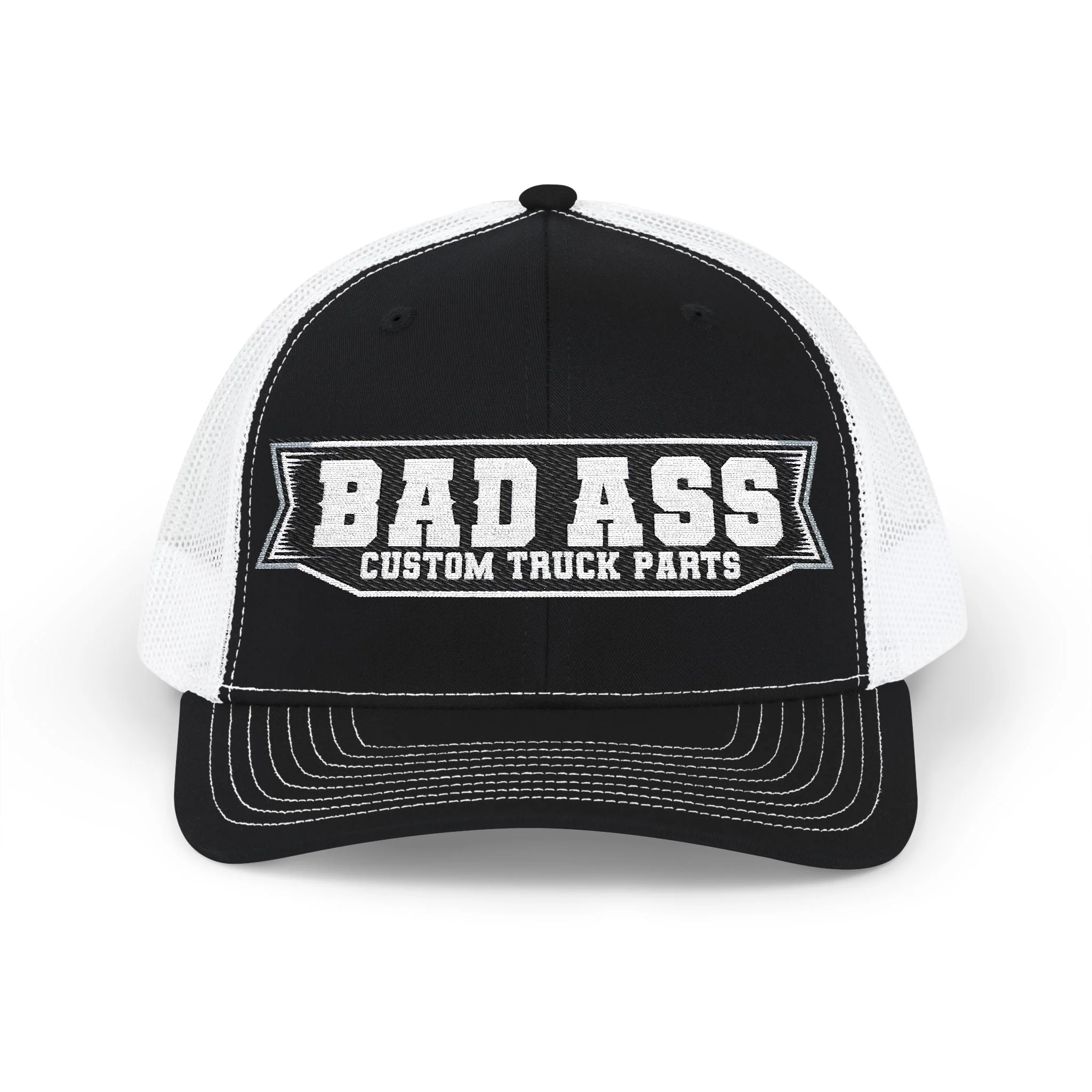 Custom Embroidered Bad Ass Snapback Trucker Cap