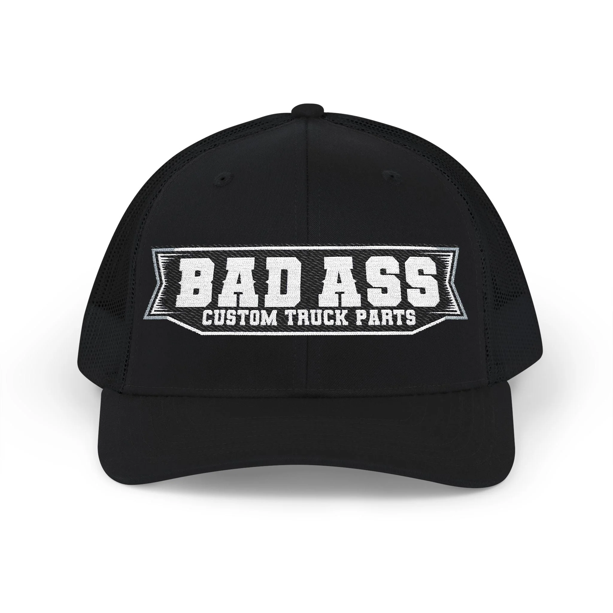 Custom Embroidered Bad Ass Snapback Trucker Cap - Thumbnail 3
