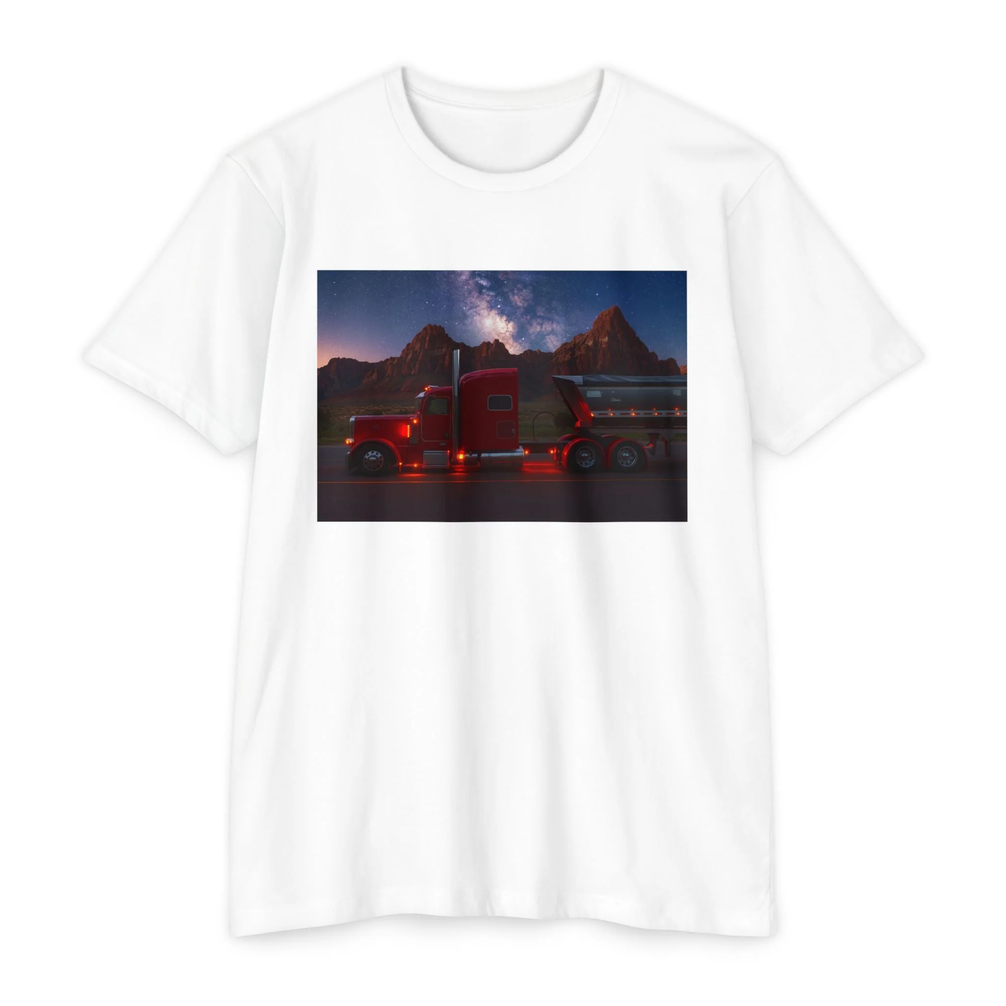 Midnight Hauler Tee – Red Rig, Big Sky, No Apologies
