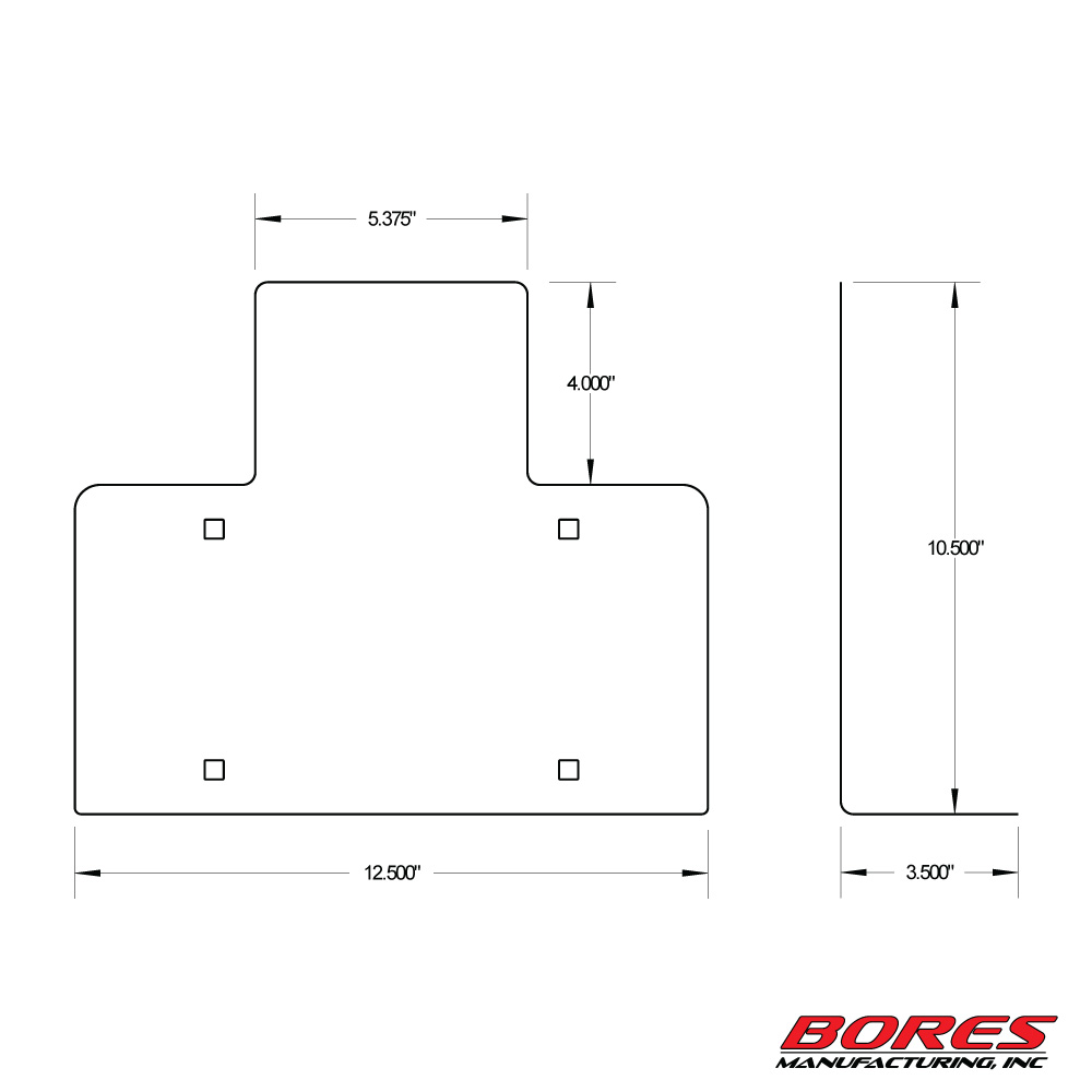 Flanged License Plate - Thumbnail 4