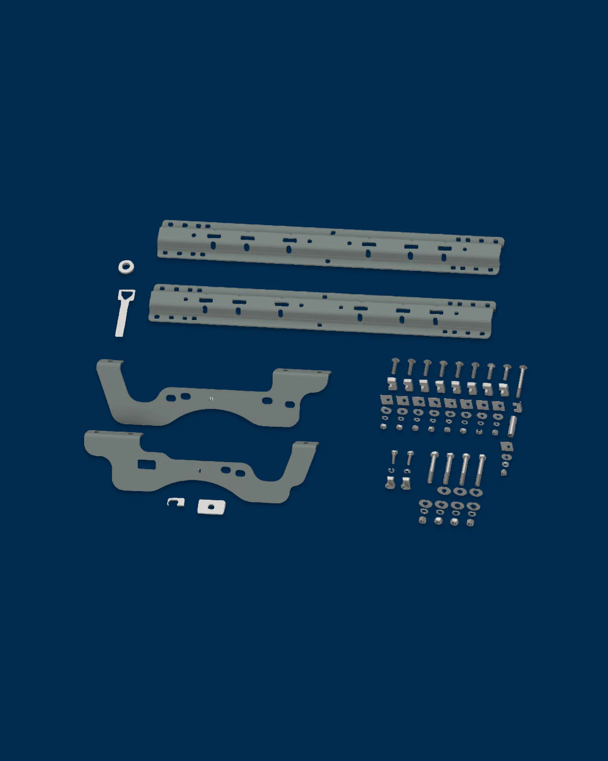 Universal Mounting Rails with Custom Installation Brackets - RVK2406