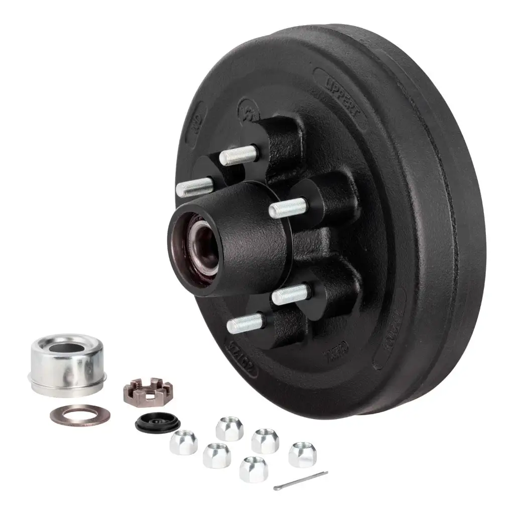 12" Brake Hub Complete Kit with Installed Bearings, 6,000-lb. Axles - Thumbnail 2