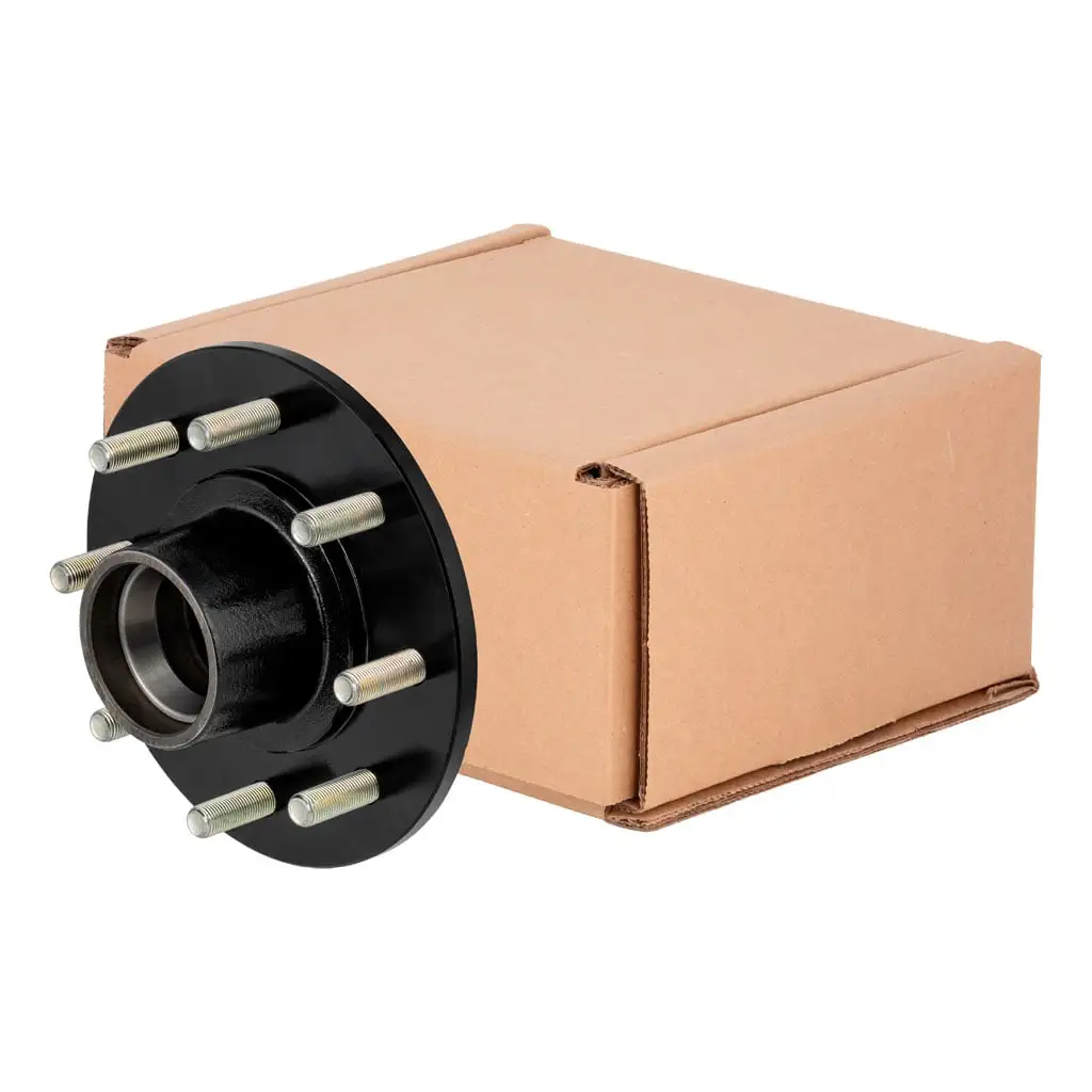 Idler Hub with Races & Wheel Studs, 7,000-lb. Axles, 8 on 6-1/2" Bolt Pattern