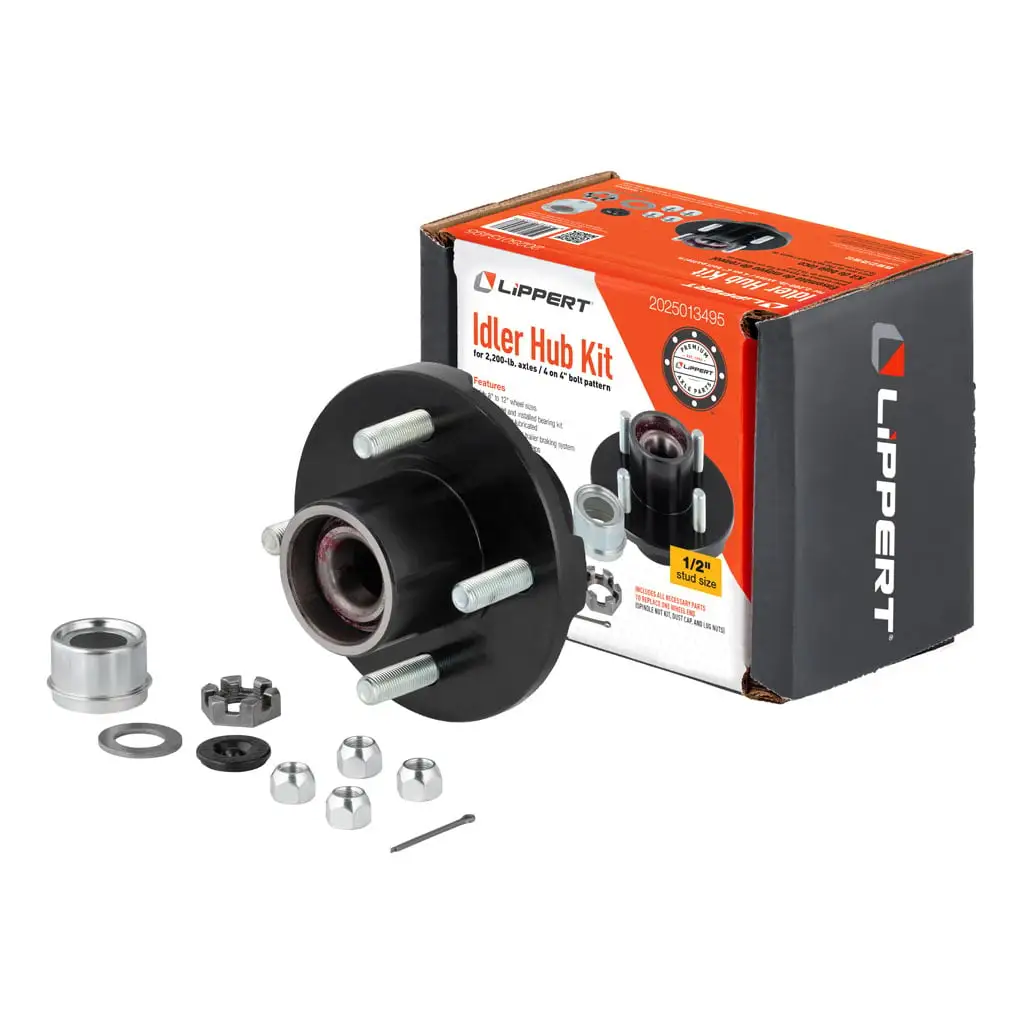 Idler Hub Complete Kit with Installed Bearings, 2,200-lb. Axles