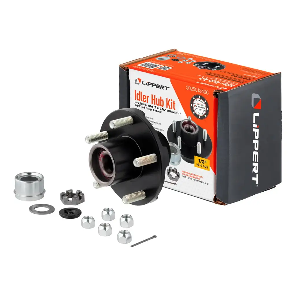 Idler Hub Complete Kit with Installed Bearings, 2,200-lb. Axles