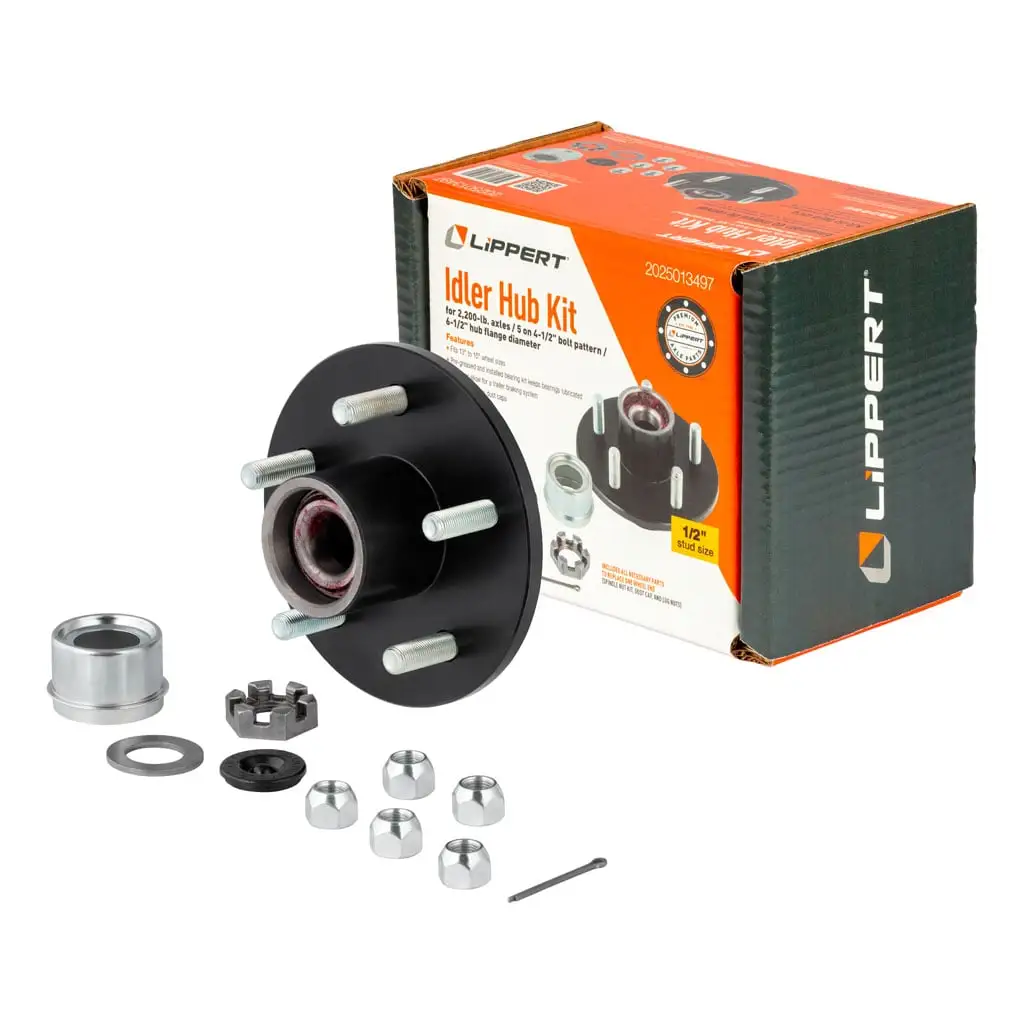 Idler Hub Complete Kit with Installed Bearings, 2,200-lb. Axles