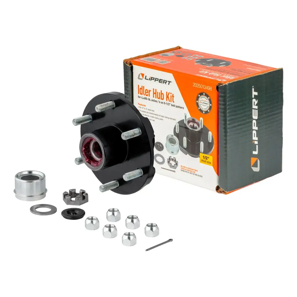 Idler Hub Complete Kit with Installed Bearings, 4,400-lb. Axles