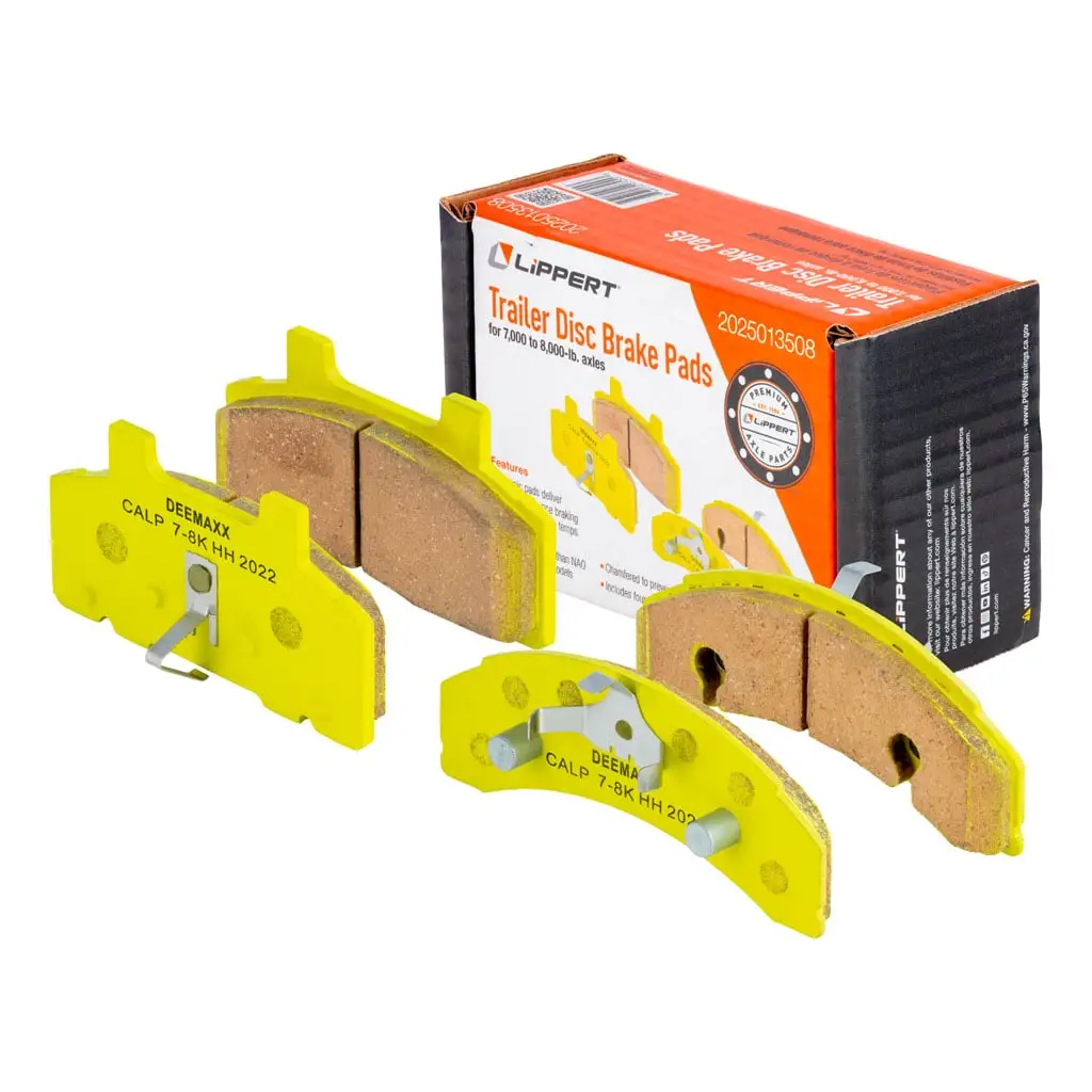 Trailer Disc Brake Pads, 7,000-8,000-lb. Axles, 4 Pack