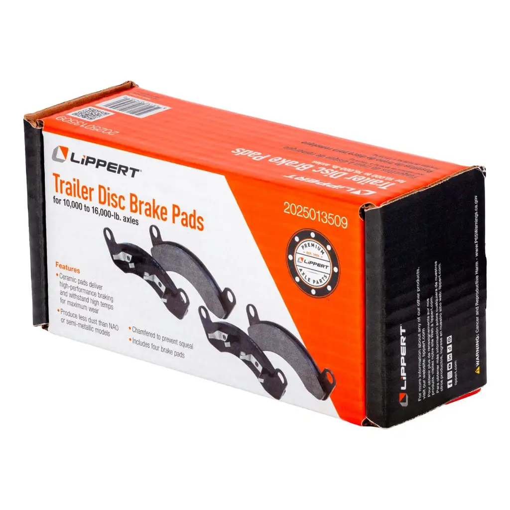 Trailer Disc Brake Pads, 10,000-16,000-lb. Axles, 4 Pack - Thumbnail 5