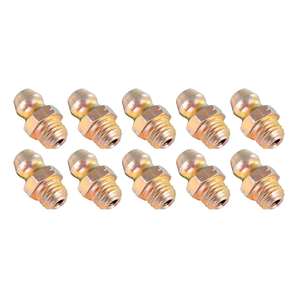 Grease Zerk for Wet Bolt Equalizers & Lubricated Axles, 10 Pack