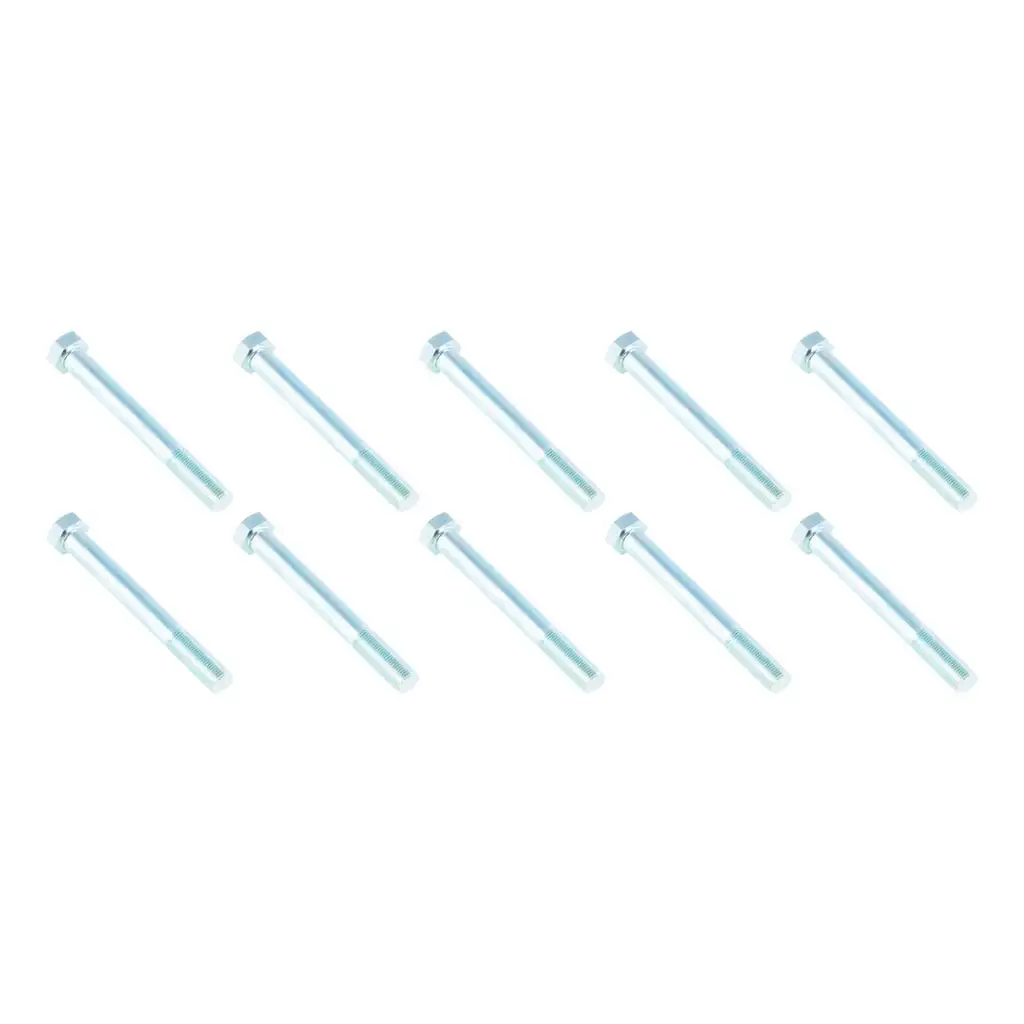 Trailer Suspension Hex Bolt, 1/2" Diam., 1/2"-20 Thread, 4-1/2" Length, 10 Pack