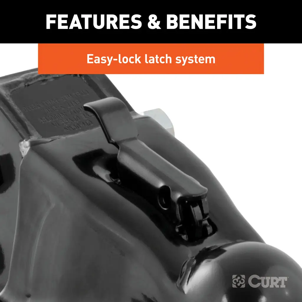 2-5/16" Channel-Mount Coupler with Easy-Lock (14,000 lbs, Black) - Thumbnail 4