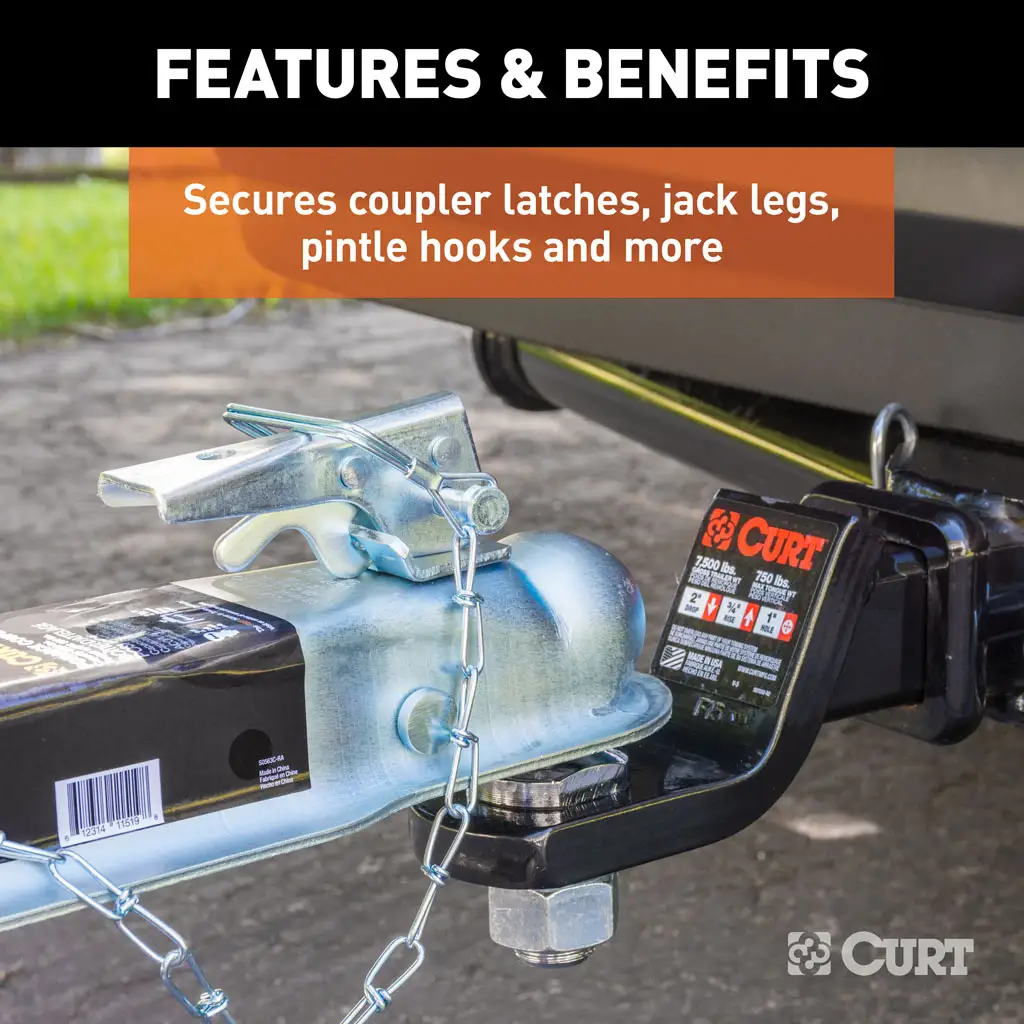 3/8" Safety Pin with 12" Chain (2-3/4" Pin Length) - Thumbnail 4