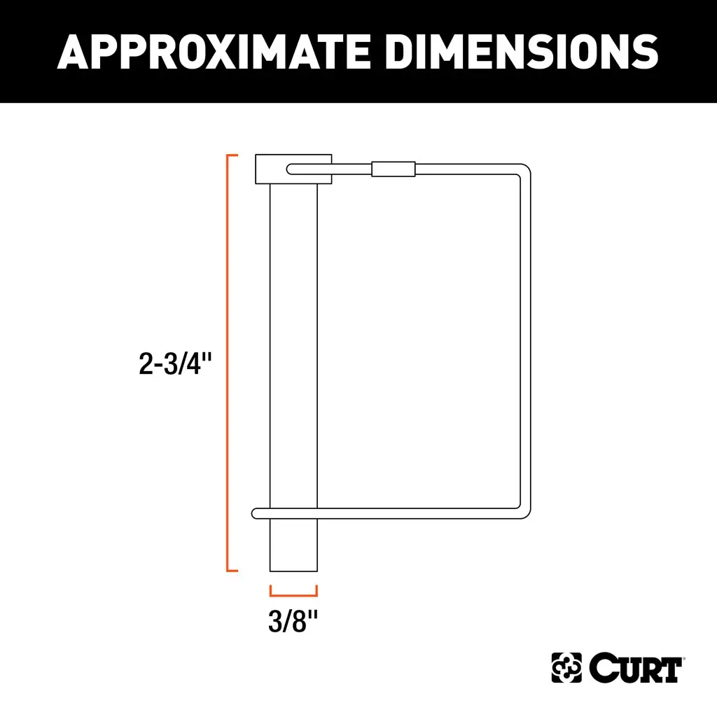 3/8" Safety Pin (2-3/4" Pin Length, Packaged) - Thumbnail 2
