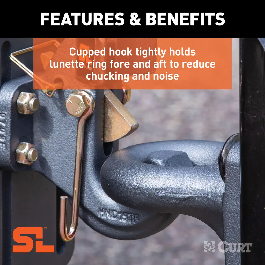 SecureLatch Pintle Hook (30,000 lbs, 2-1/2" or 3" Lunette) - Thumbnail 6