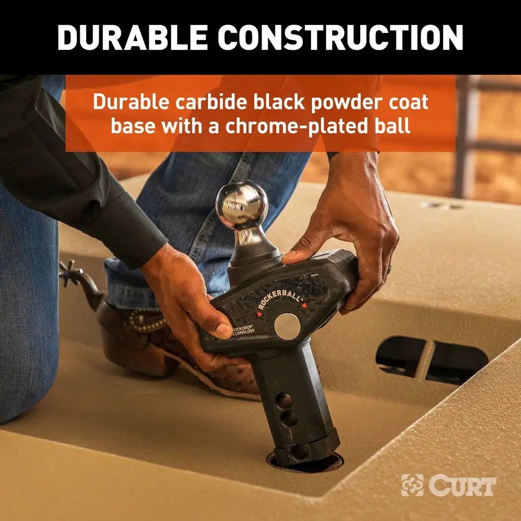 RockerBall 2-5/16" Cushion Hitch Gooseneck Ball - Thumbnail 8