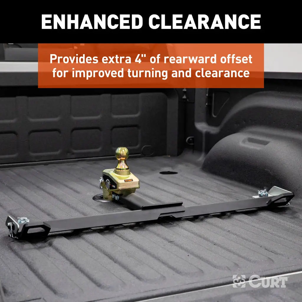 RockerBall Multi-Fit OEM Puck System Gooseneck Ball with 4" Offset - Thumbnail 4