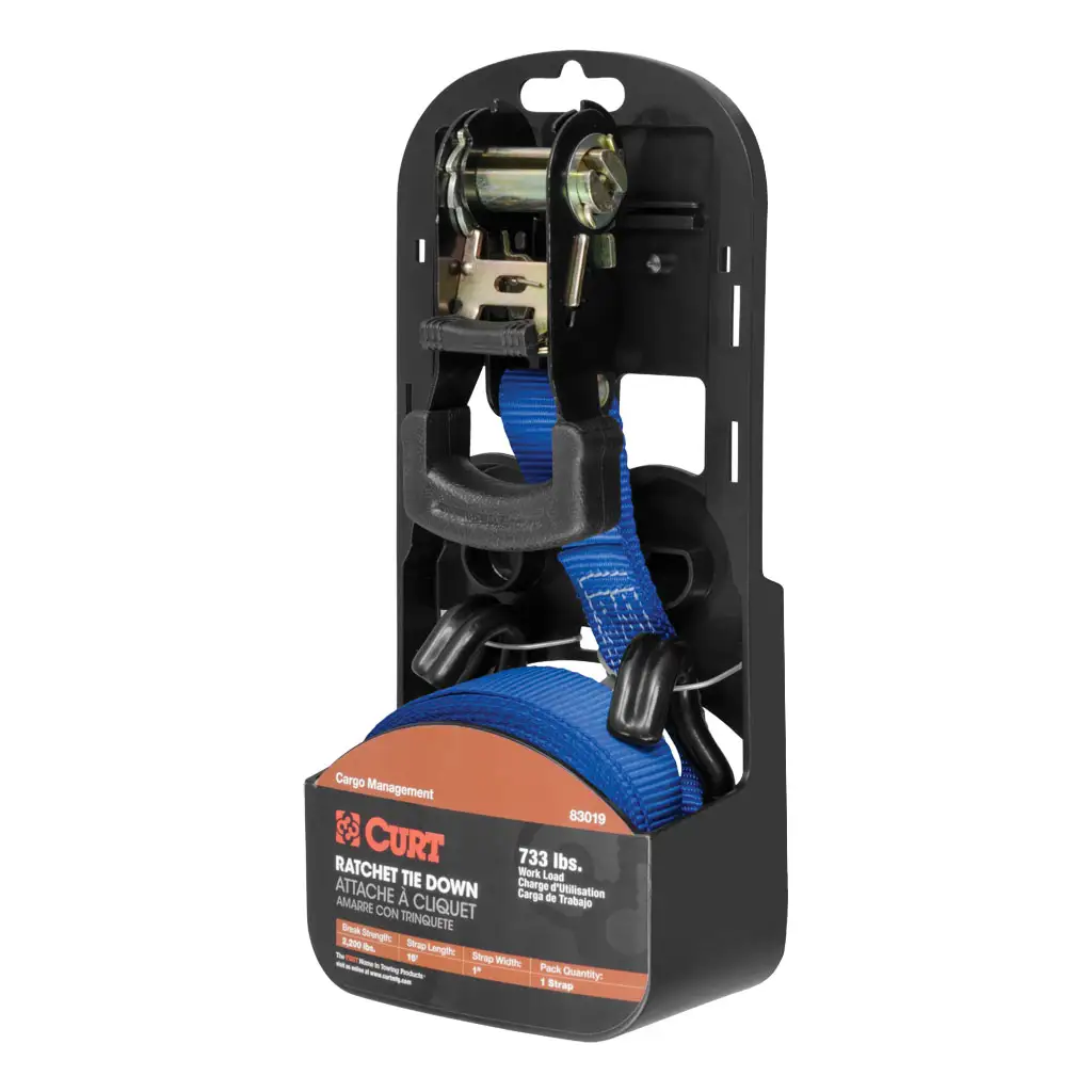 16' Blue Cargo Strap with J-Hooks (733 lbs.) - Thumbnail 8