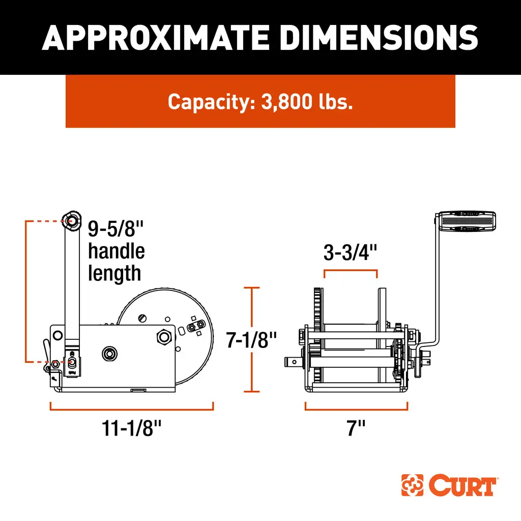Hand-Crank 2-Speed Winch - Thumbnail 3