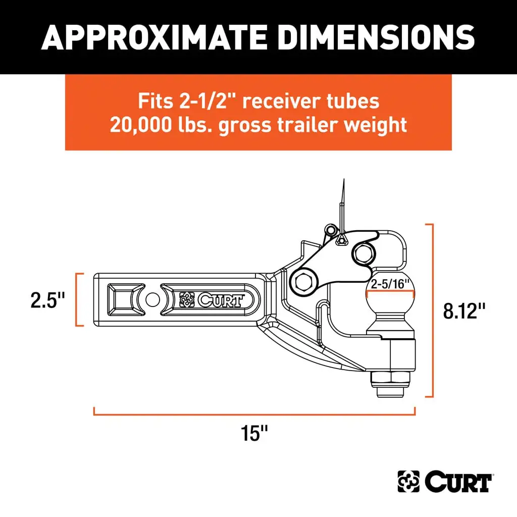 Receiver-Mount Ball & Pintle Hitch - Thumbnail 12