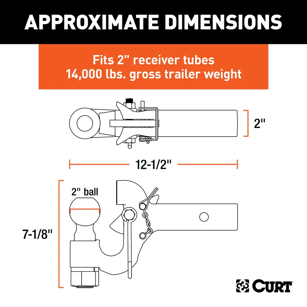 SecureLatch Receiver-Mount Ball & Pintle Hitch - Thumbnail 2