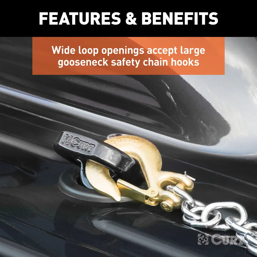 OEM Puck System Gooseneck Safety Chain Anchors - Thumbnail 5