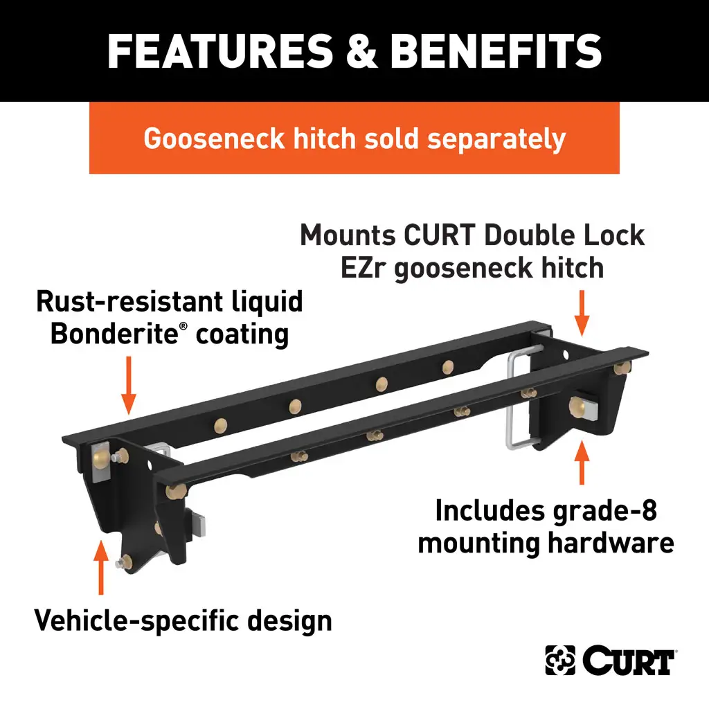 Double Lock EZr Gooseneck Installation Brackets - Thumbnail 4
