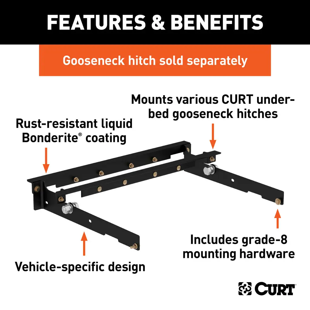 Under-Bed Gooseneck Installation Brackets - Thumbnail 14