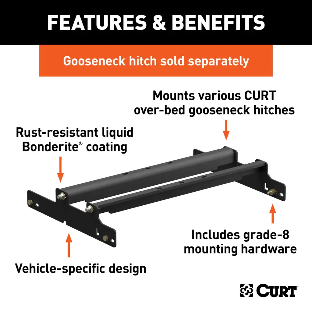 Over-Bed Gooseneck Installation Brackets - Thumbnail 10