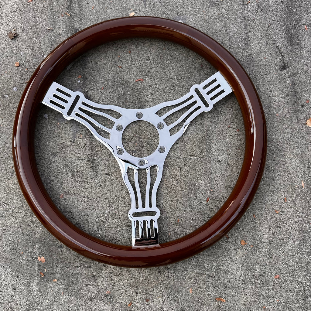 FACTORY SECOND: 14" CHROME DISCORD BANJO WITH DARK WOOD JOINTS - Thumbnail 2