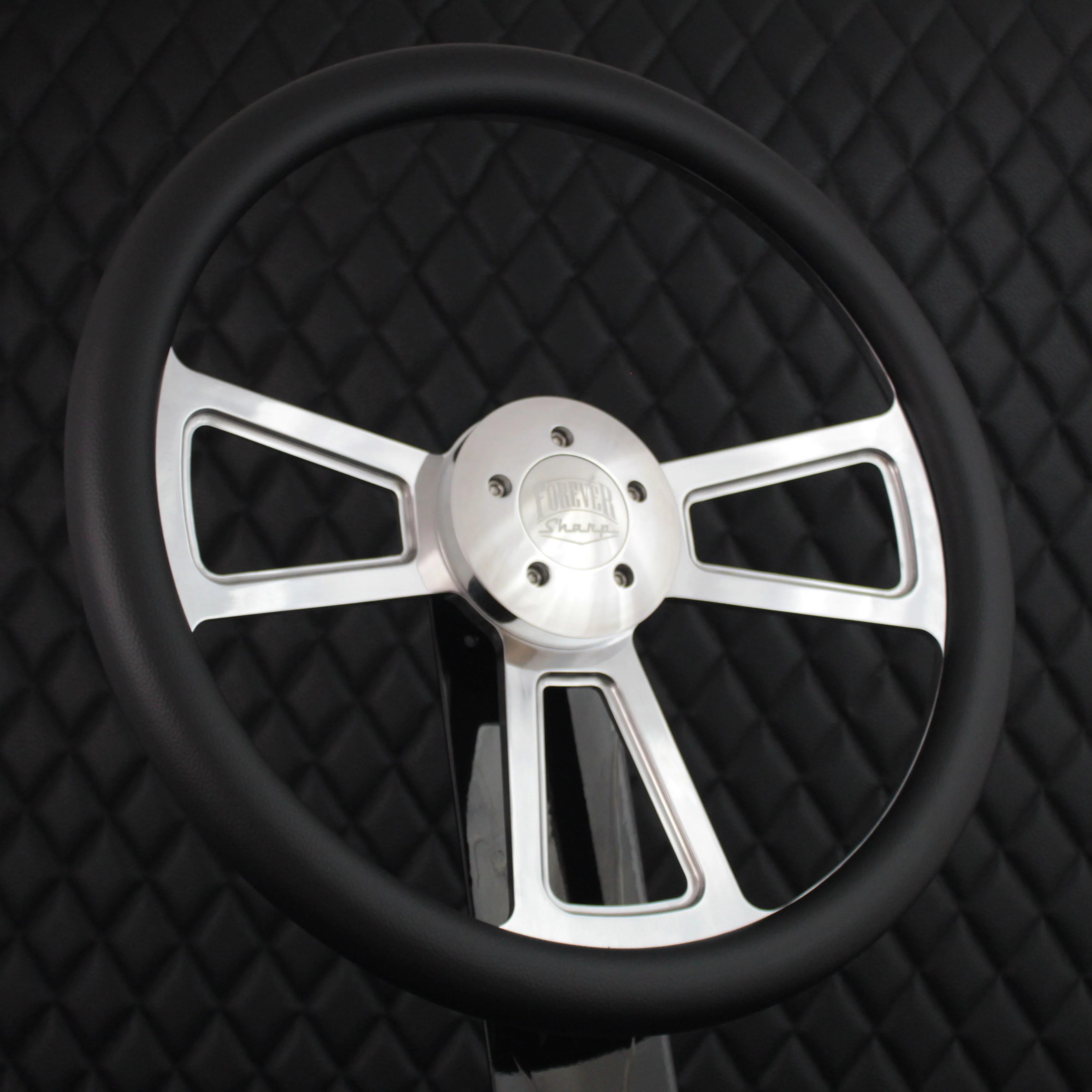 18" Polished Half Wrap Muscle Wheel- Vinyl - Thumbnail 2