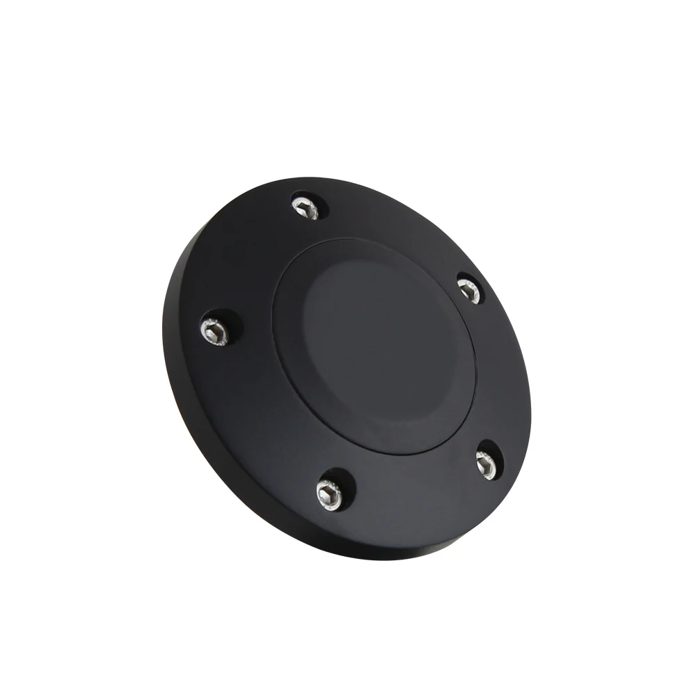 Black Billet Horn Button