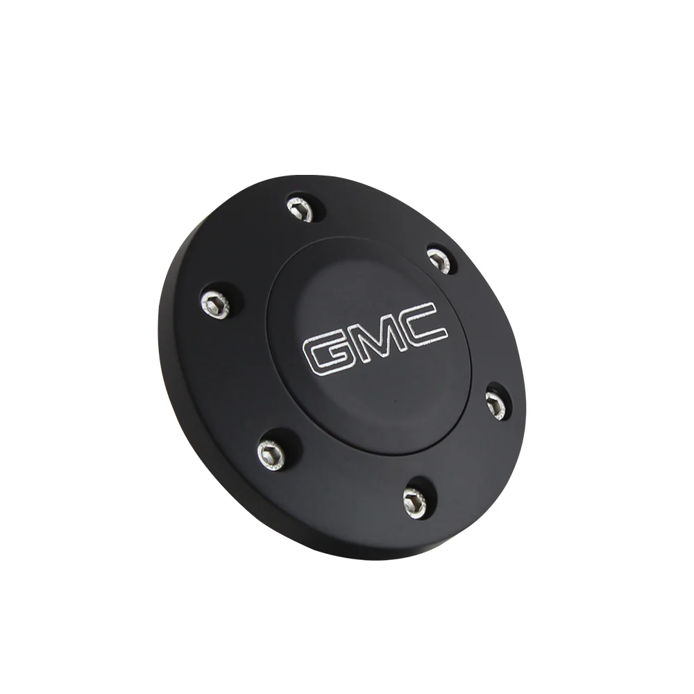 Black GMC Modern Logo Horn Button - Thumbnail 2