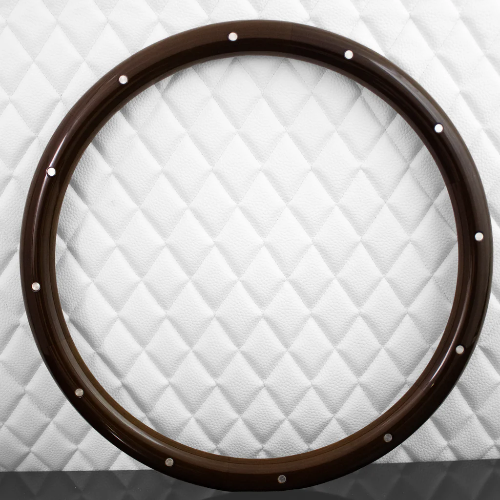 18" Dark Wood Exposed Joints w/ Aluminum Rivets Half Wrap