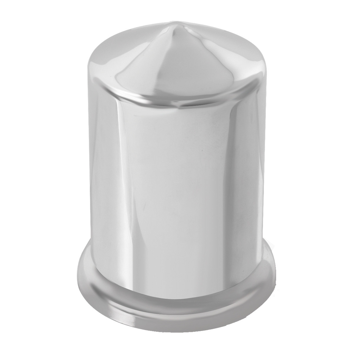 Pointed Top Chrome Plastic Cover w/ Flange