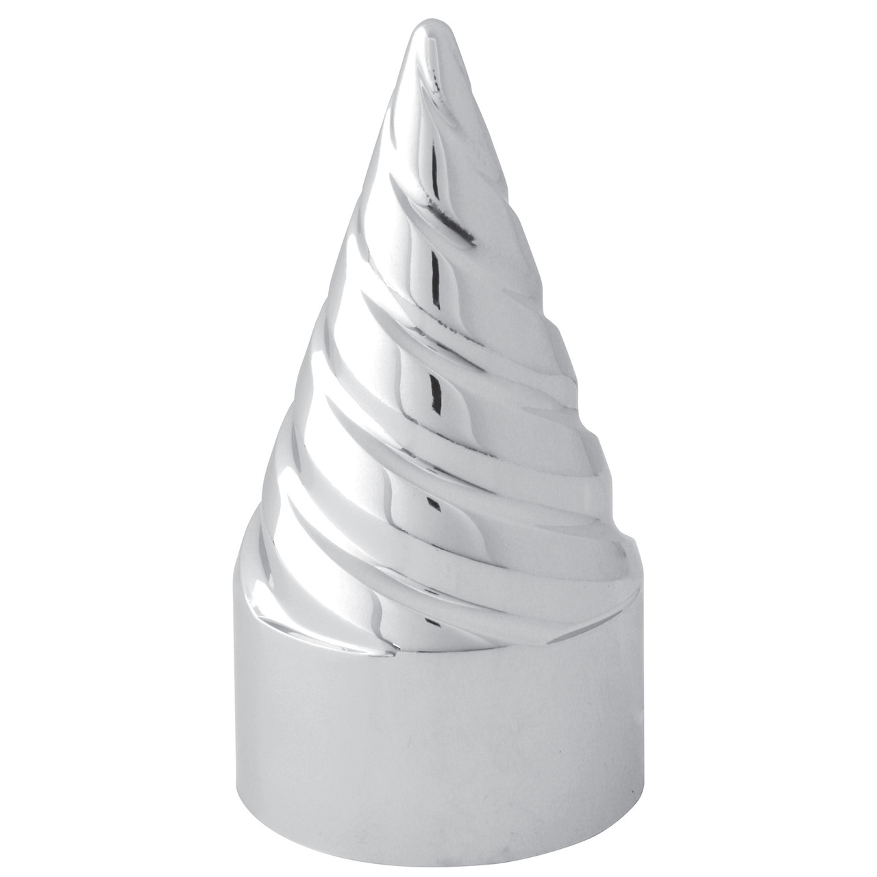 Twister Counter Clockwise Chrome Plastic Lug Nut Cvr