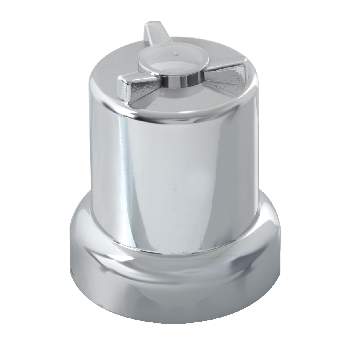 Spinner Top Multi-Size Cr Pl Lug Nut Cvr w/ Flange