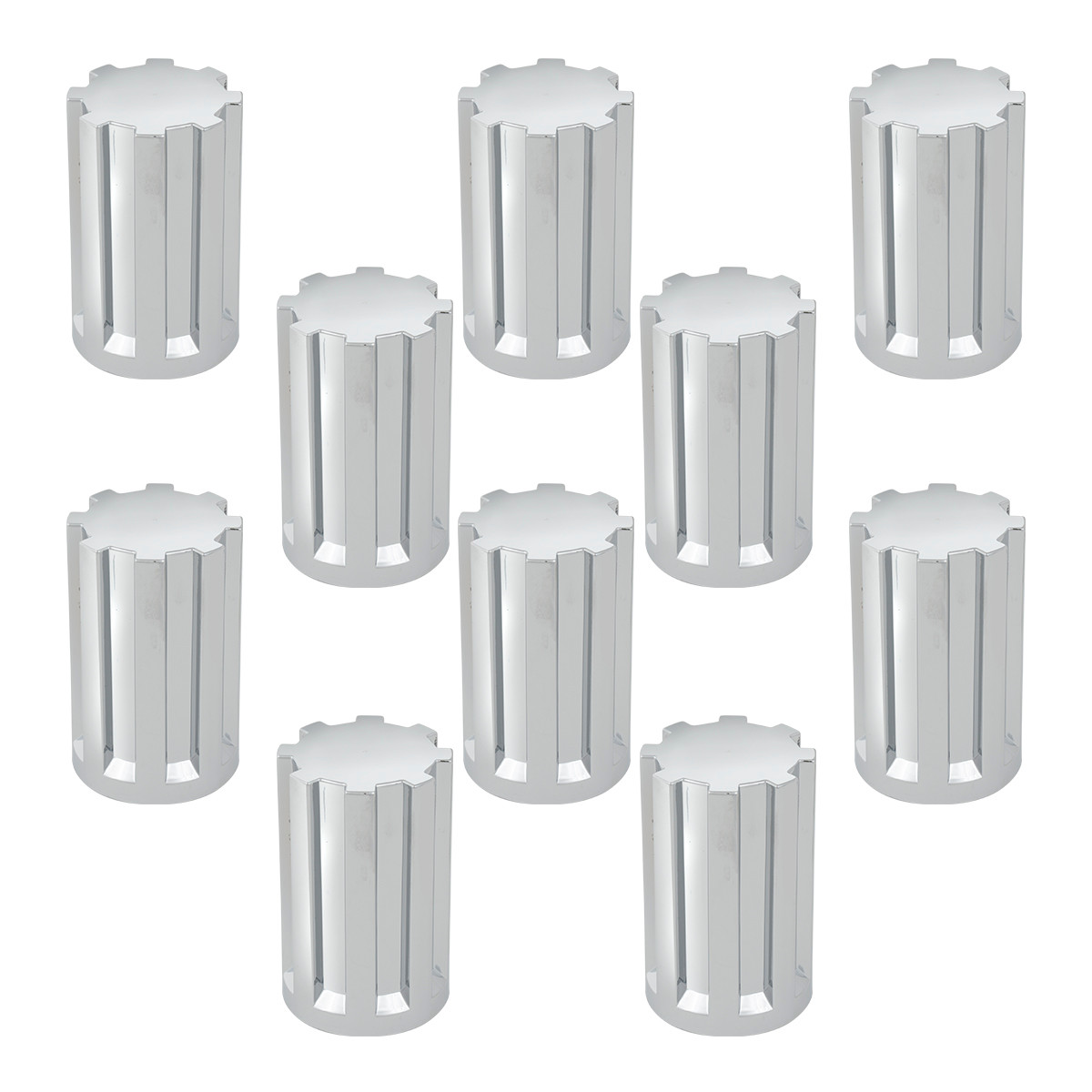 Gear Chrome Plastic Lug Nut Cover