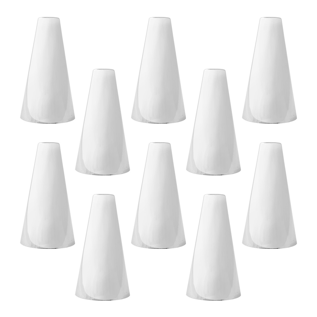 Cone Flat Top Chrome Plastic Lug Nut Cover