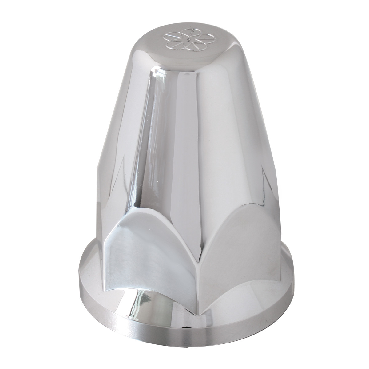 Standard Chrome Plastic Lug Nut Cover with Flange