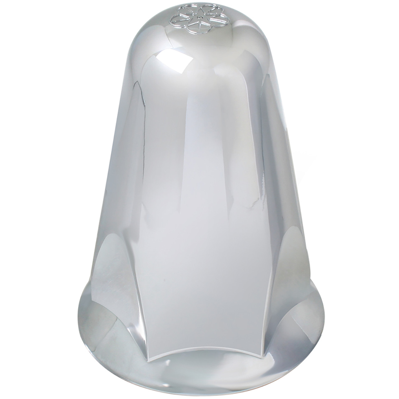 Standard Chrome Plastic Lug Nut Cover with Flange