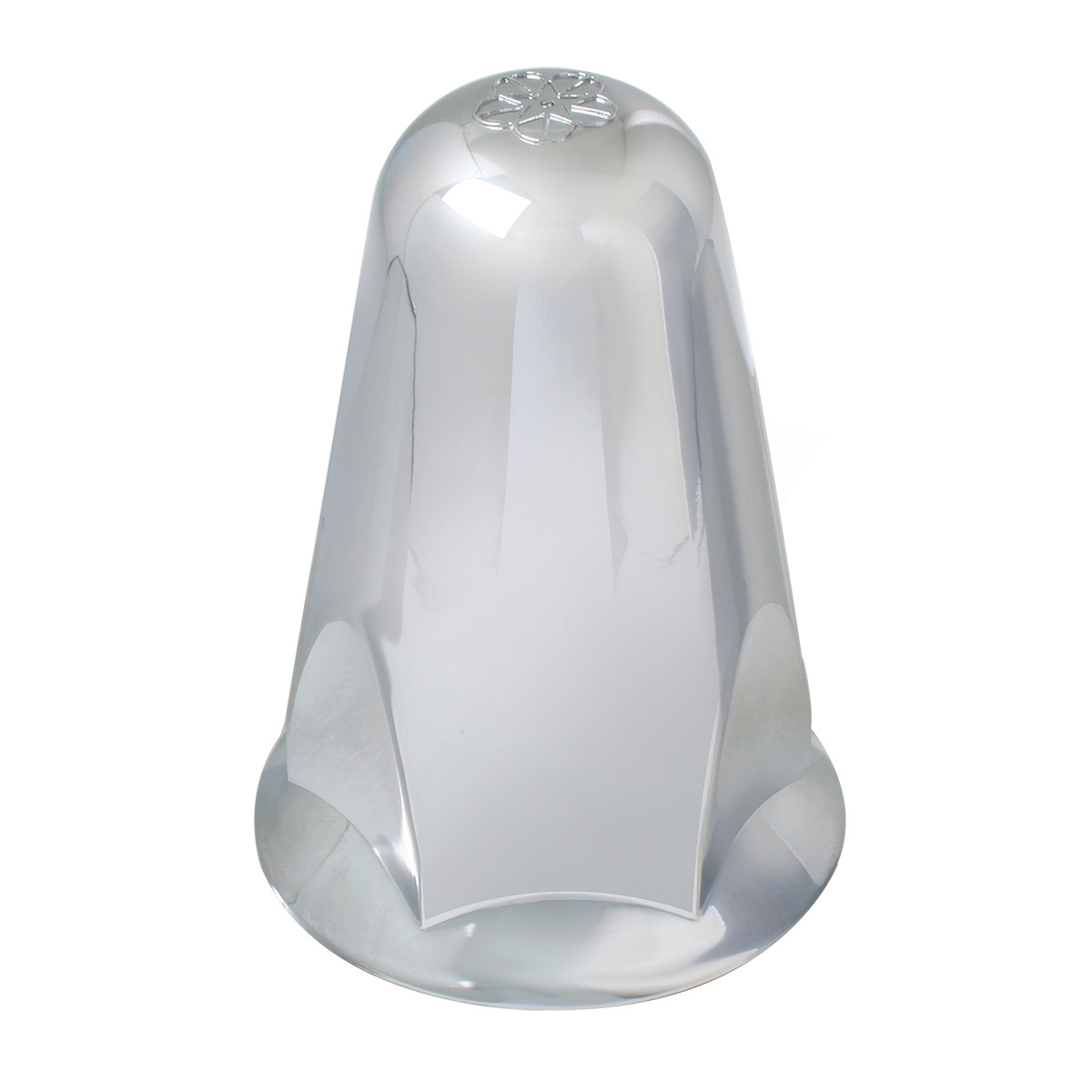 Standard Chrome Plastic Lug Nut Cover with Flange