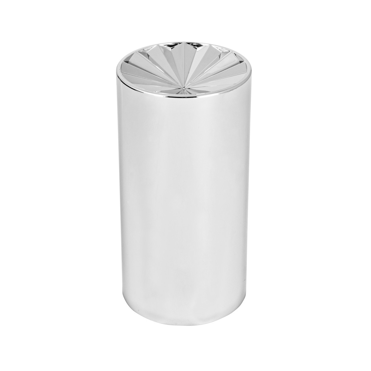Concave Pinwheel Chrome Plastic Lug Nut Cover