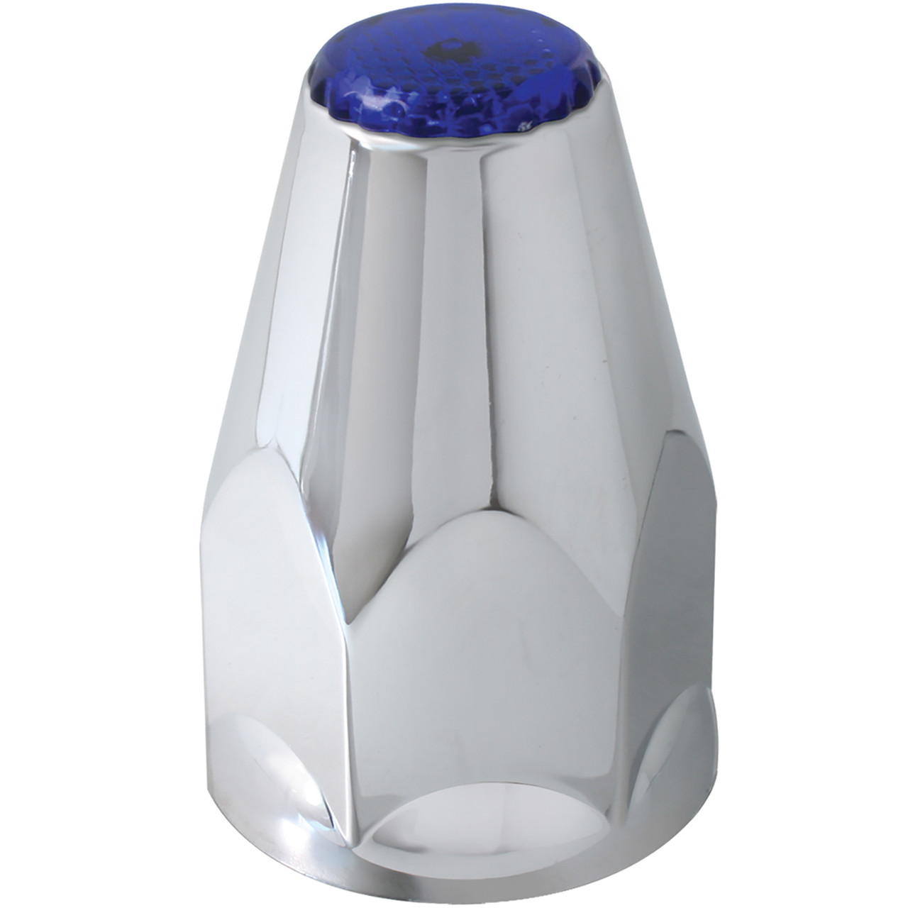 Classic Color Reflector Chrome Plastic Lug Nut Cvr w/ Flange