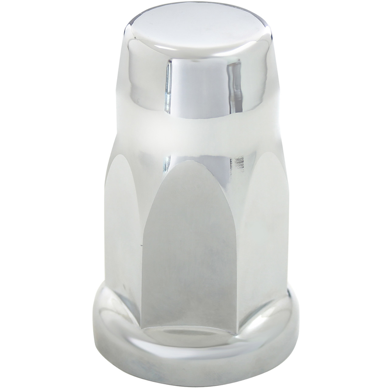 Silo Chrome Plastic Lug Nut Cover with Flange