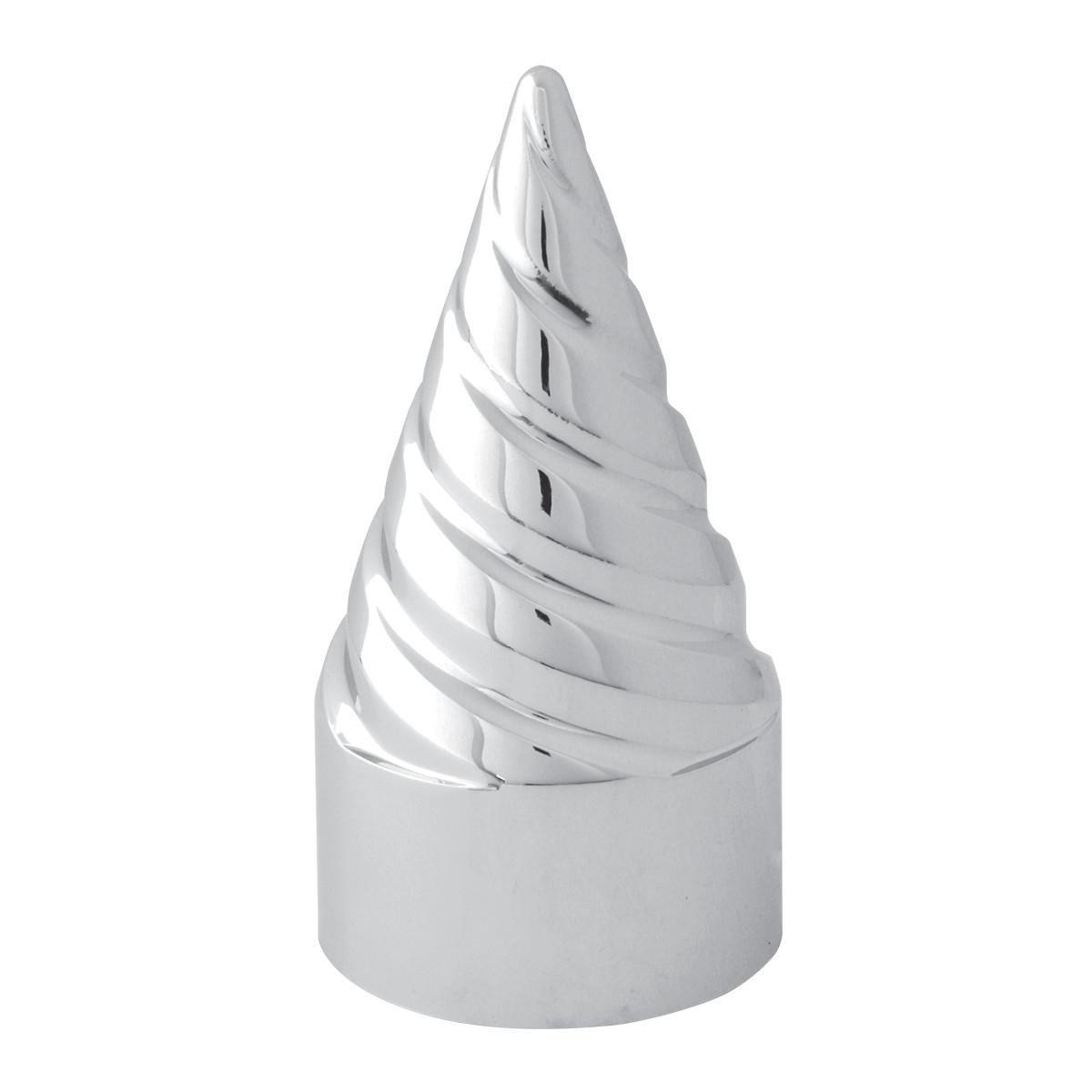 Twister Counter Clockwise Chrome Plastic Lug Nut Cvr