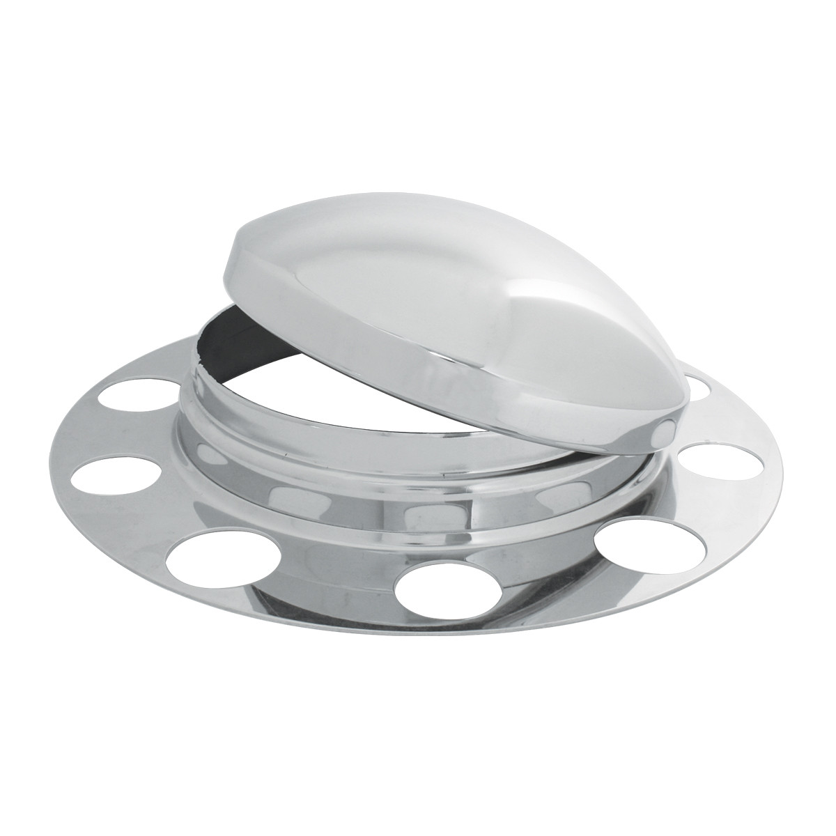 Three-Piece Front Axle Cover Set w/o Lug Nut Cover